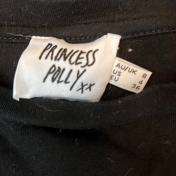 Princess Polly Los Angeles Cropped Tshirt Size 4 - Picture 5 of 7